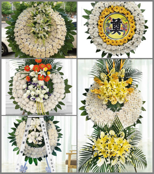 江西赣州定南县岿美山镇板埠村花圈速递